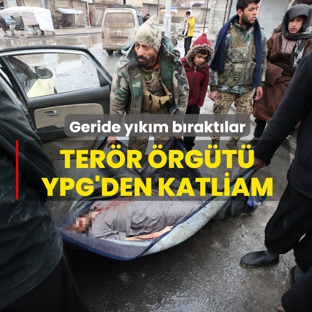 Geride y�k�m b�rakt�lar! Ter�r �rg�t� YPG Tabka'dan �ekilirken katliam yapt�