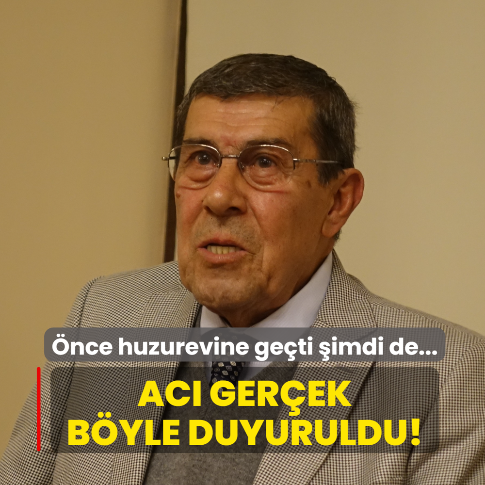�nce huzurevine ge�ti �imdi de... Ac� ger�ek b�yle duyuruldu!