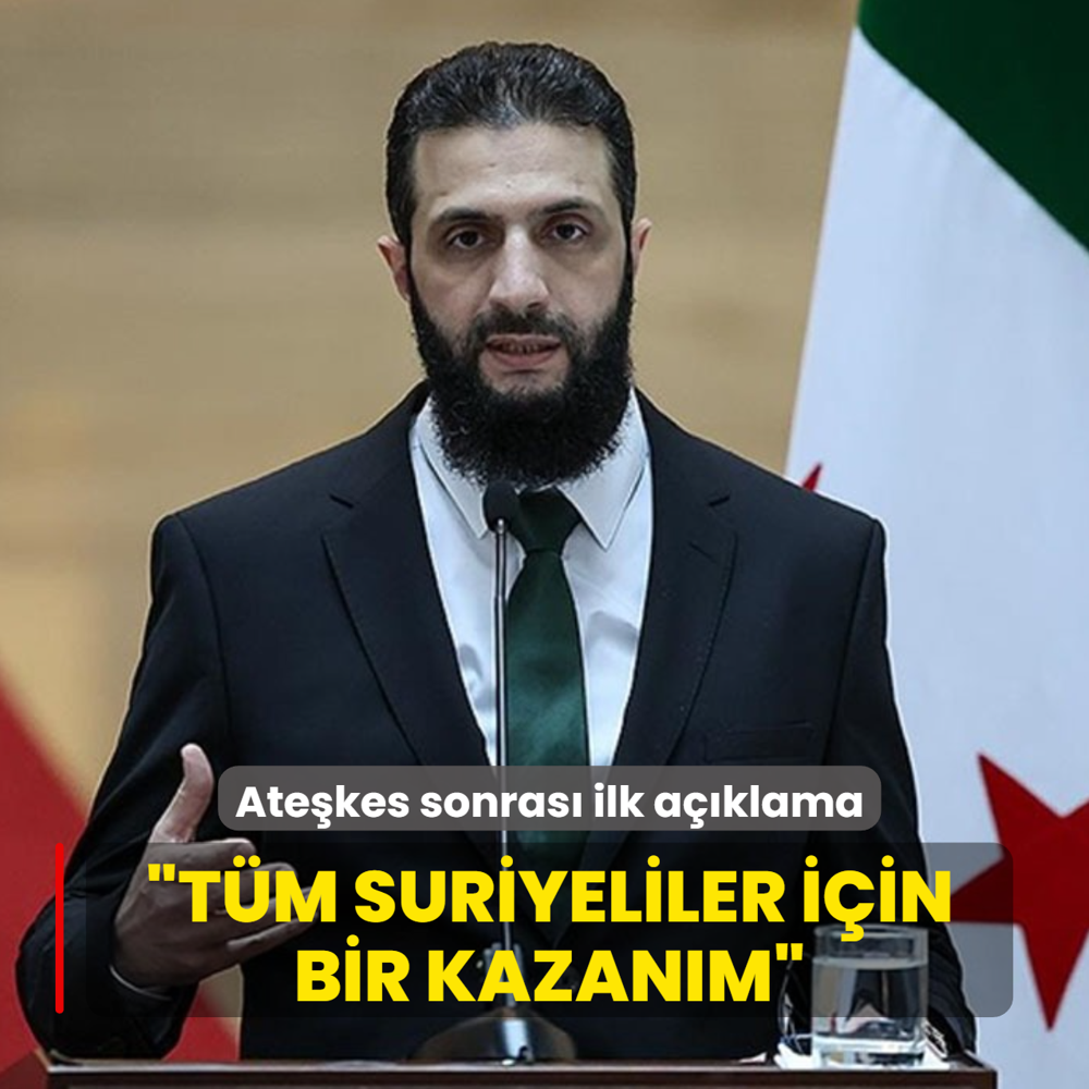 �ara'dan ate�kes sonras� ilk a��klama: Anla�ma, t�m Suriyeliler i�in bir kazan�m