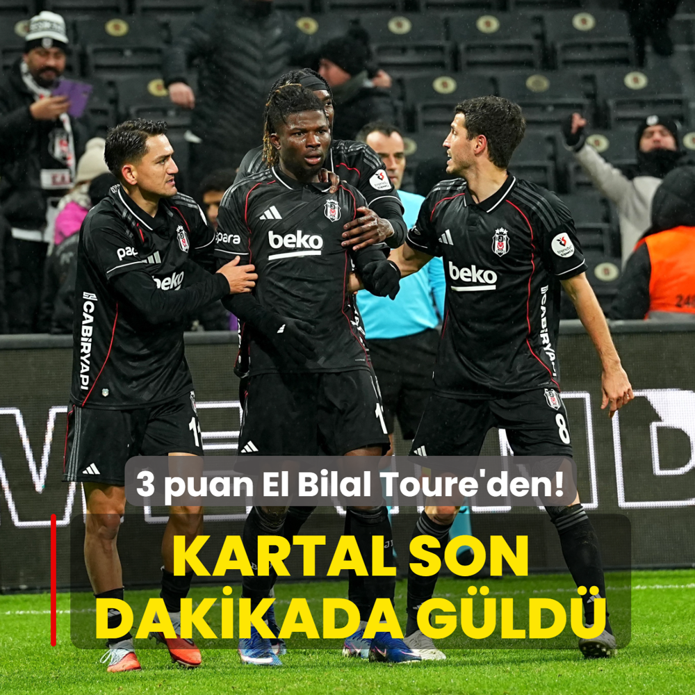 3 puan El Bilal Toure'den! Kartal son dakikada g�ld�
