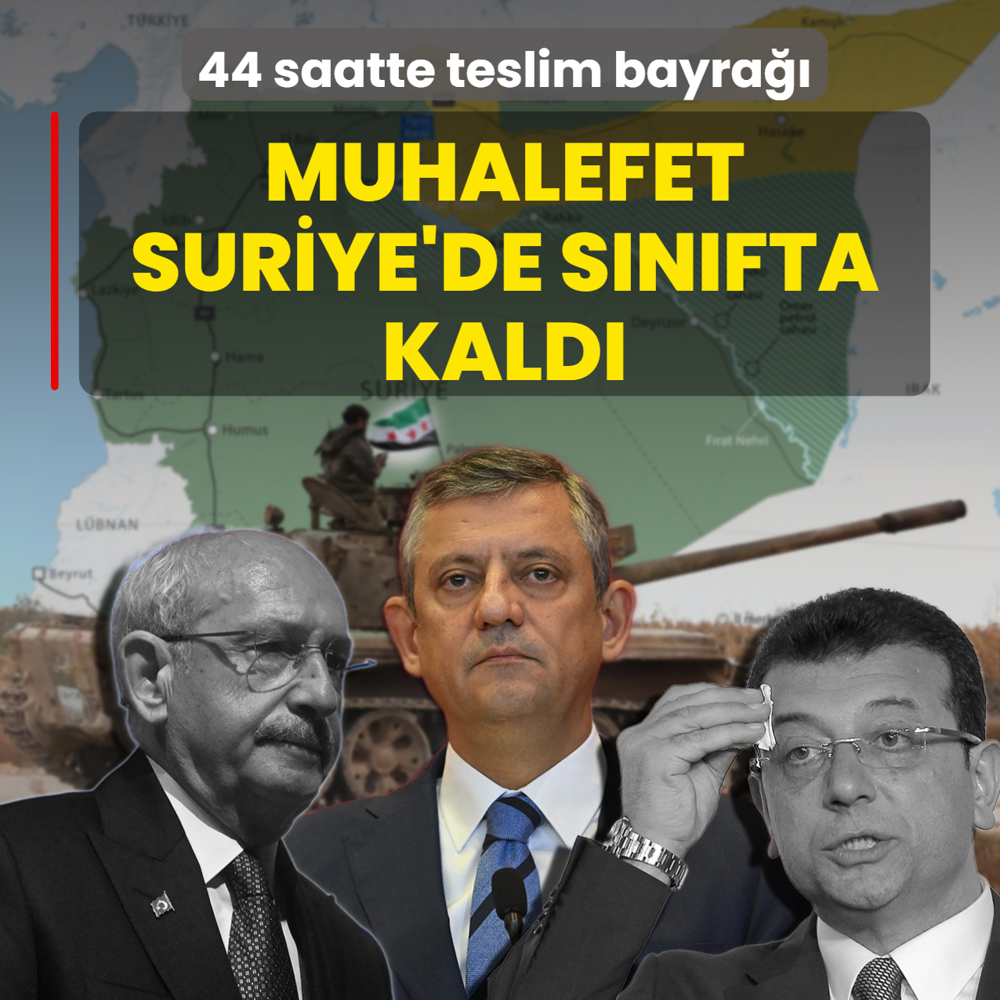 44 saatte teslim bayra��! Muhalefet Suriye'de s�n�fta kald�