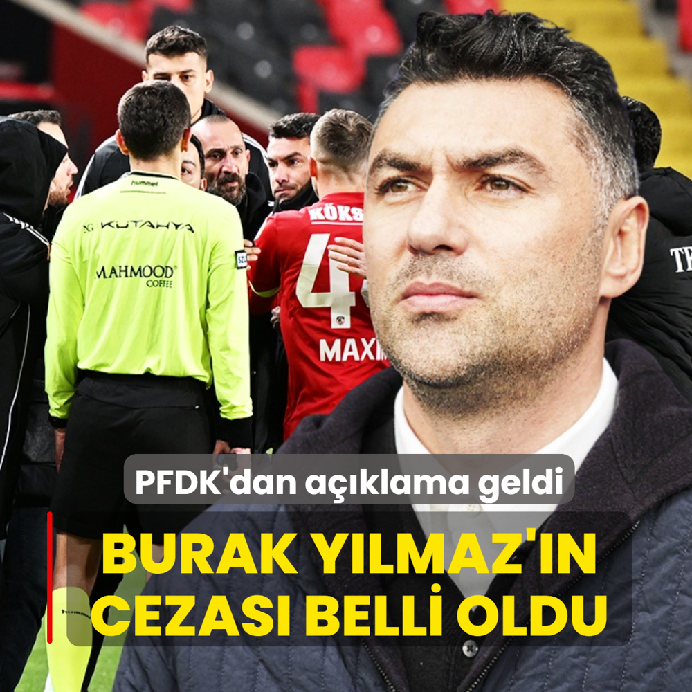 Burak Y�lmaz'�n cezas� belli oldu!