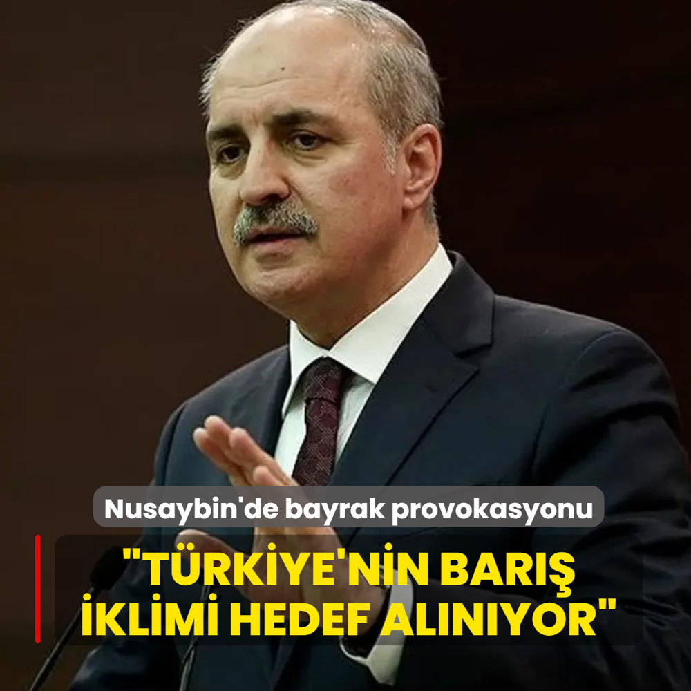 Nusaybin'de bayrak indirme provokasyonu... TBMM Ba�kan� Kurtulmu�: T�rkiye'nin bar�� iklimi hedef al�n�yor