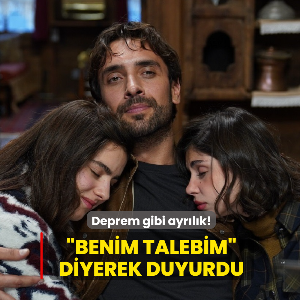 Deprem gibi ayr�l�k!