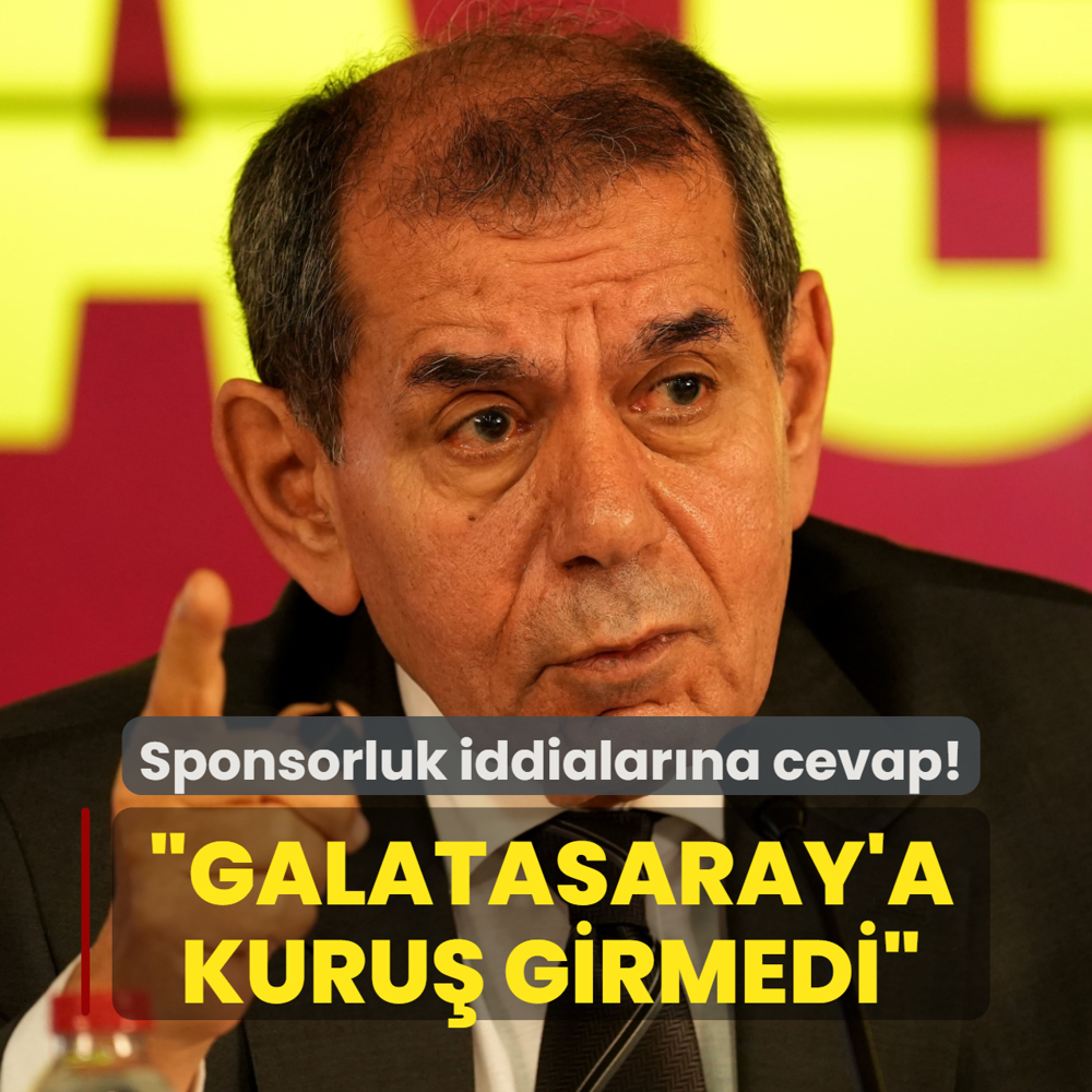 Dursun �zbek'ten sponsorluk iddialar�na cevap! �Galatasaray'a delikli kuru� girmedi�