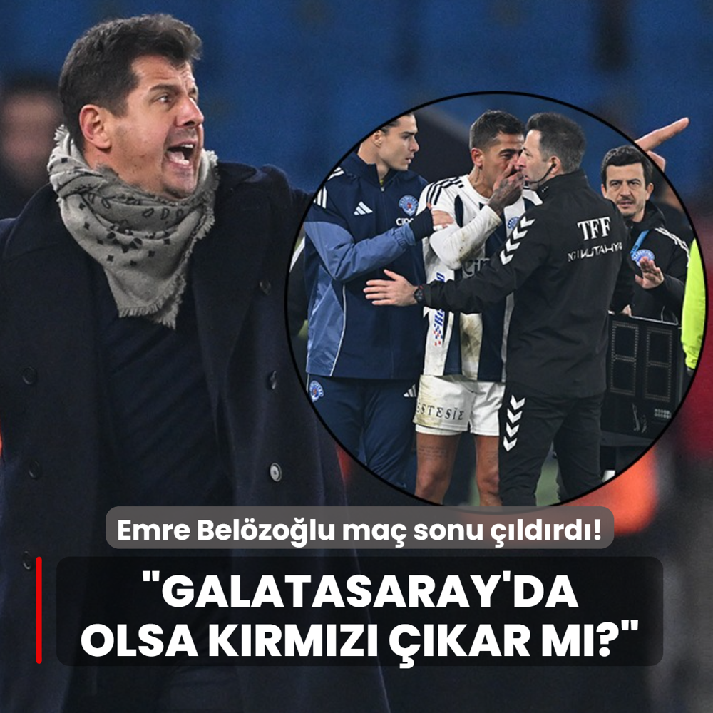 Emre Bel�zo�lu ma� sonu ��ld�rd�! �Galatasaray'da olsa k�rm�z� ��kar m�?�