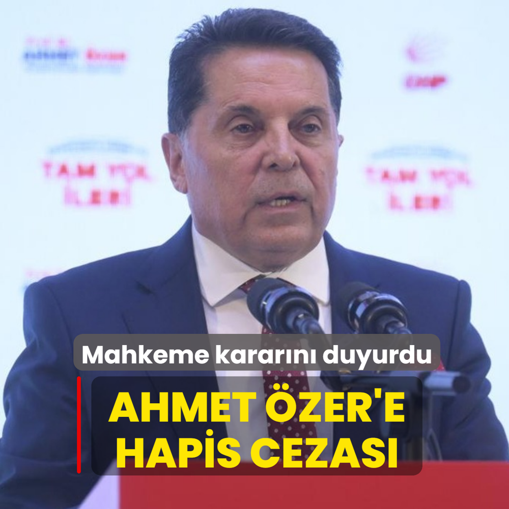 Mahkeme karar�n� duyurdu: Ahmet �zer'e hapis cezas�