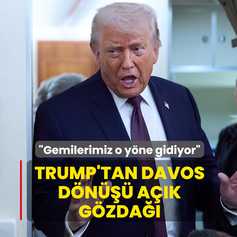 Trump'tan Davos d�n��� a��k g�zda��: Her ihtimale kar�� gemiler g�nderdik