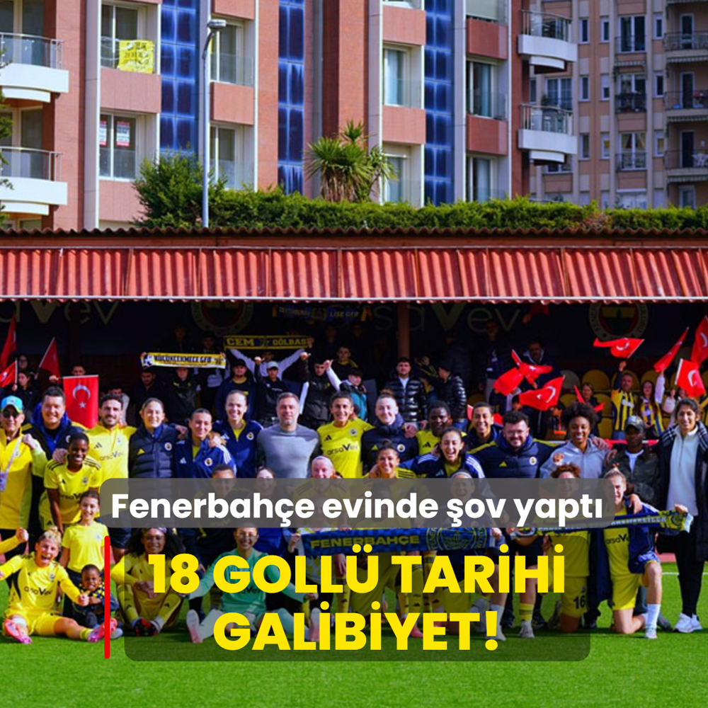 18 goll� tarihi galibiyet! Fenerbah�e evinde �ov yapt�