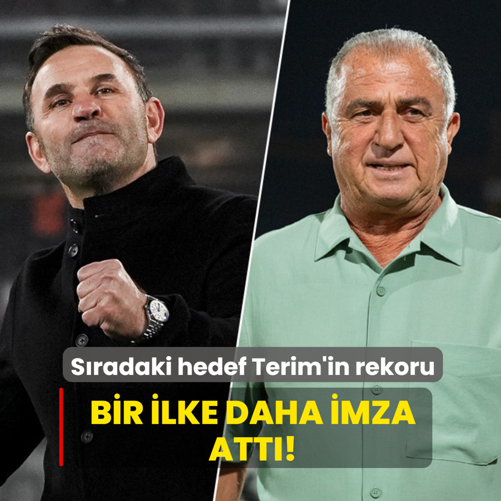 Bir ilke daha imza att�! S�radaki hedef Fatih Terim'in rekoru