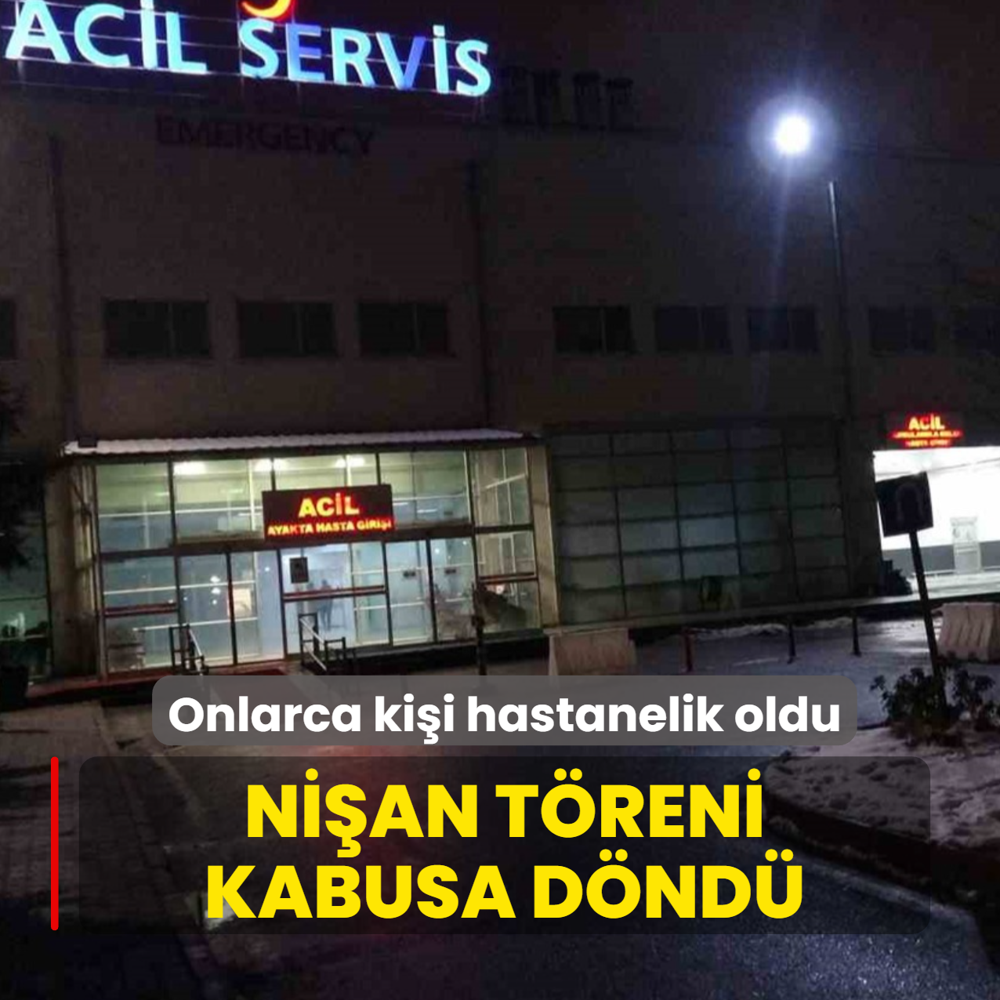 Malatya'da ni�an t�reni kabusa d�nd�! Onlarca ki�i hastanelik oldu
