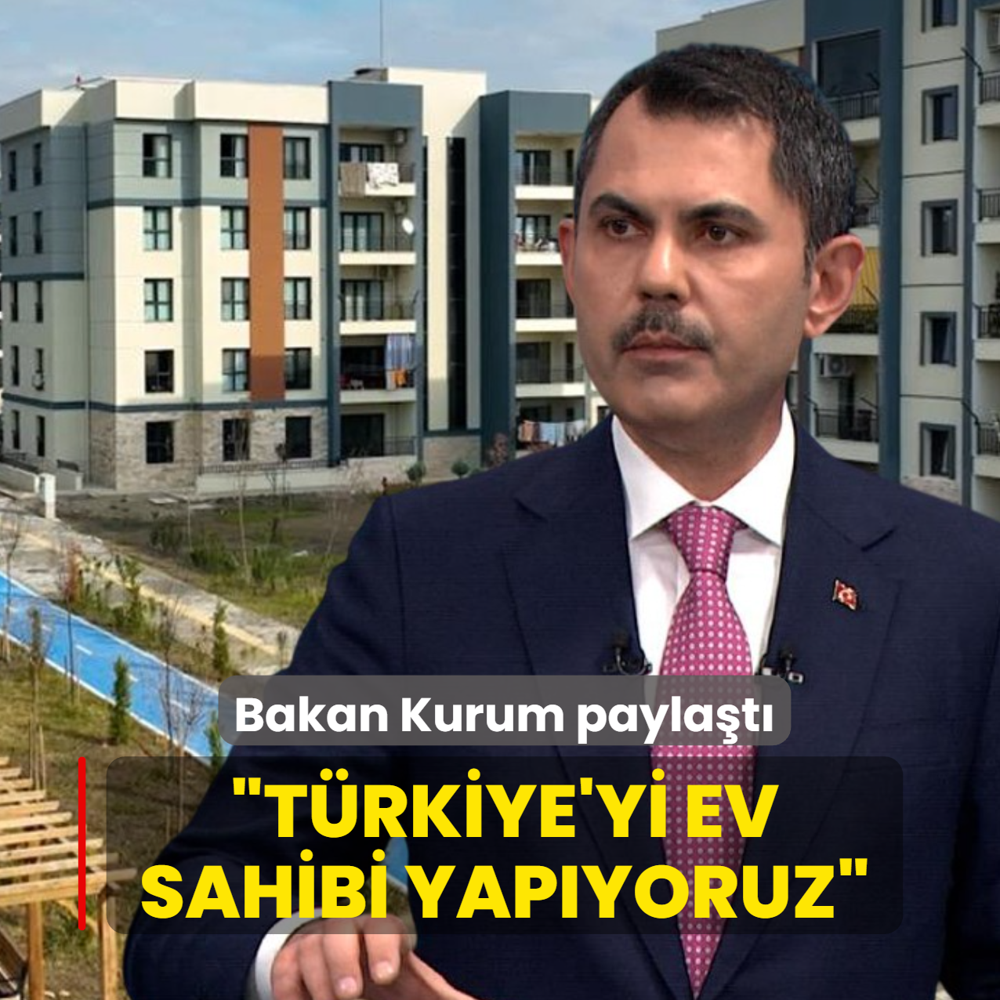 Bakan Kurum'dan Yalova sosyal konut payla��m�