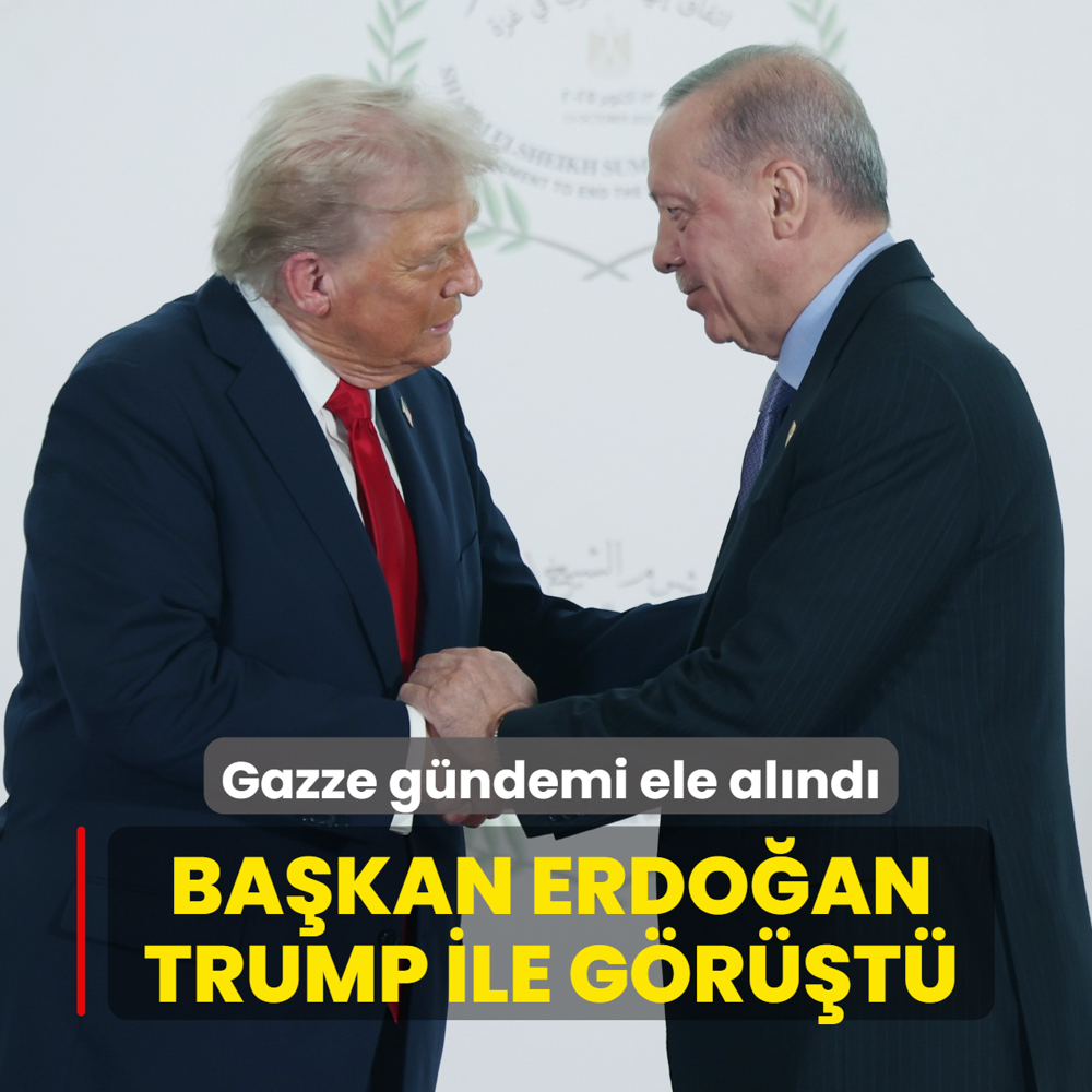Ba�kan Erdo�an, Trump ile g�r��t�