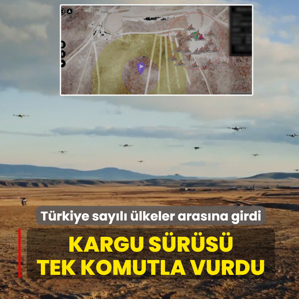 T�rkiye say�l� �lkeler aras�na girdi: KARGU s�r�s� tek komutla vurdu