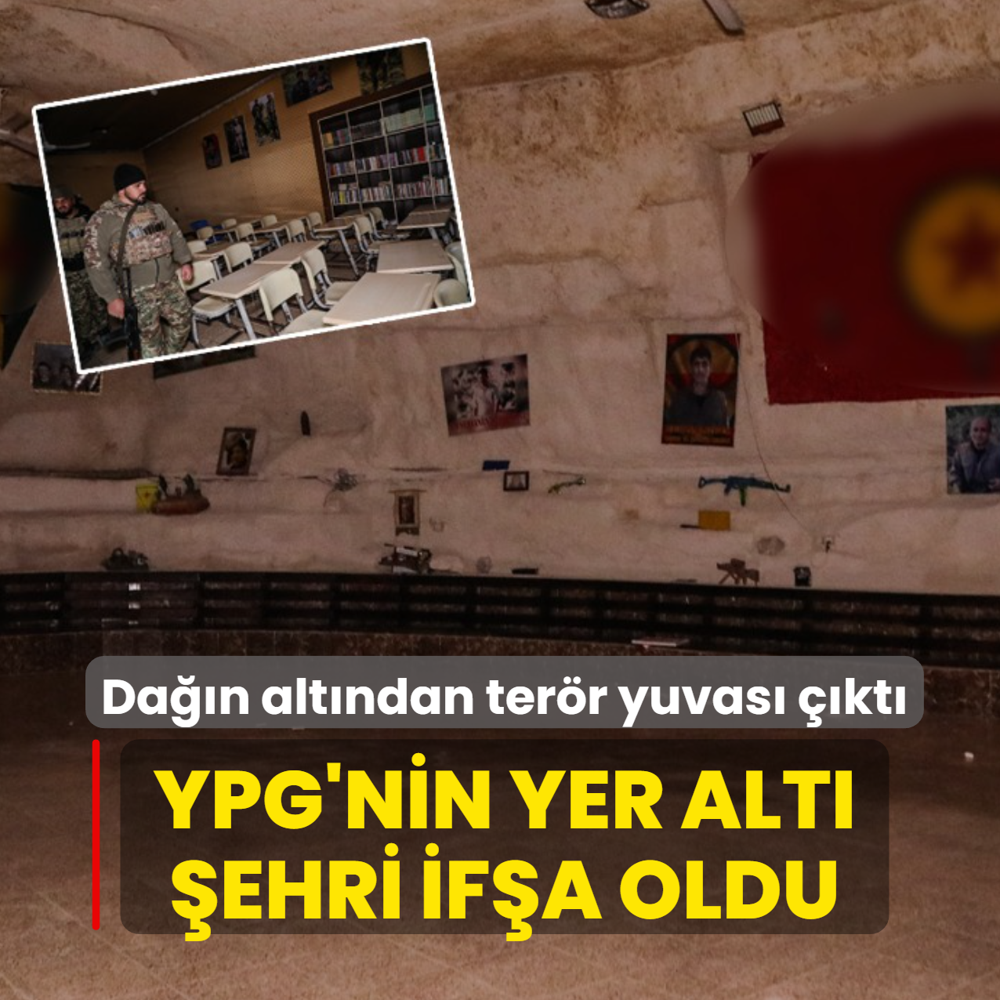 Da��n alt�ndan ter�r yuvas� ��kt�: YPG'nin yer alt� �ehri if�a oldu