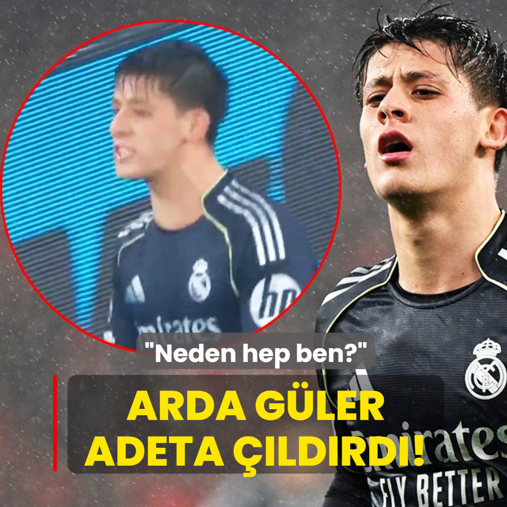 Arda G�ler adeta ��ld�rd�! Herkes bu an� konu�uyor: Neden hep ben?