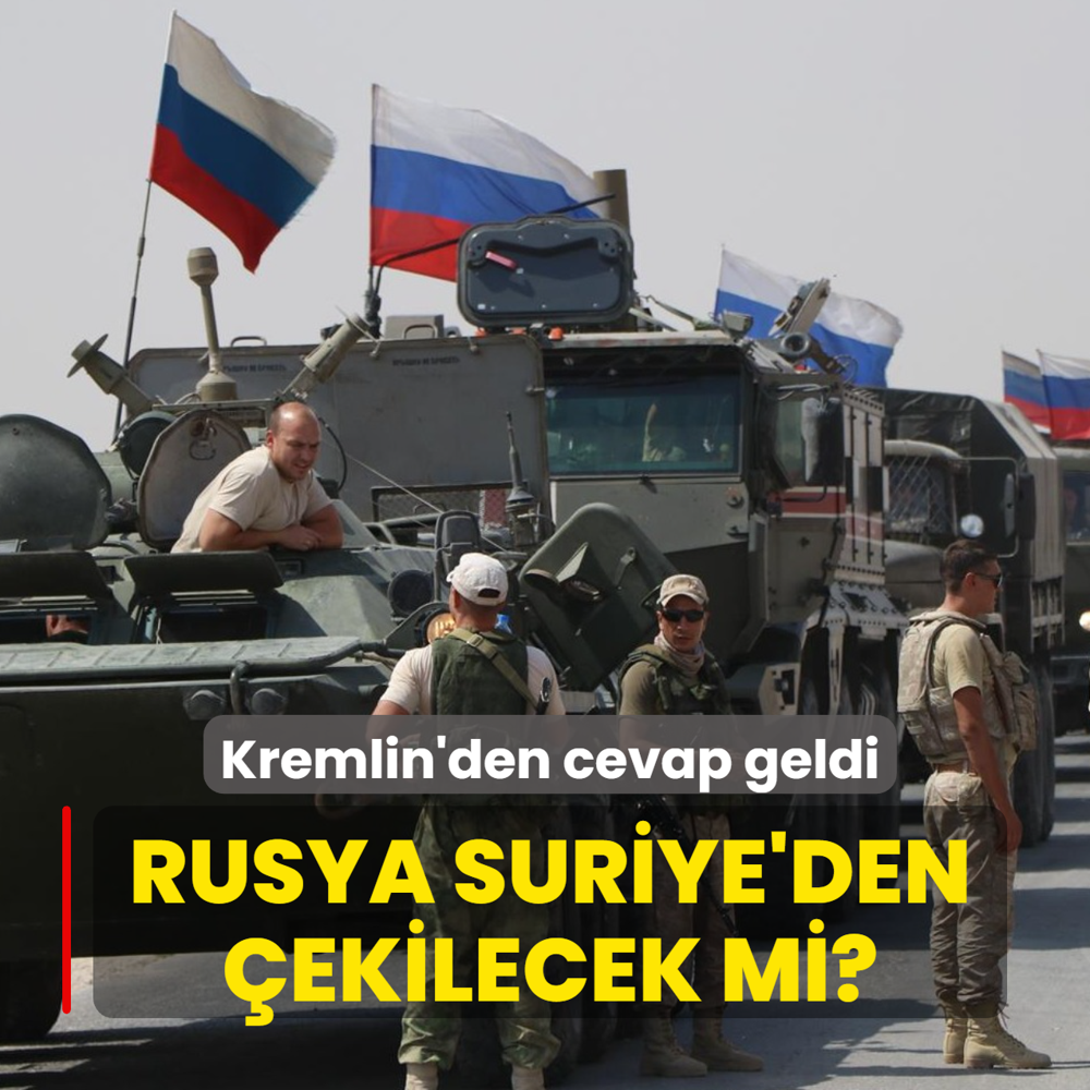 Rusya Suriye'den �ekilecek mi? Kremlin'den cevap geldi
