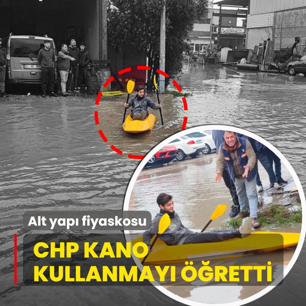 Alt yap� fiyaskosu! CHP'nin i� bilmezli�i kano kullanmay� ��retti