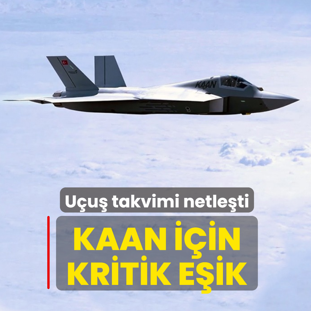 U�u� takvimi netle�ti: KAAN i�in kritik e�ik