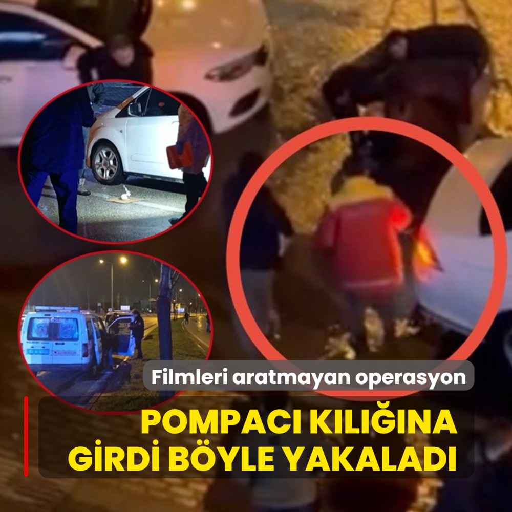 Filmleri aratmayan operasyon: Pompac� k�l���na girdi, bombal� araba b�yle yakaland�
