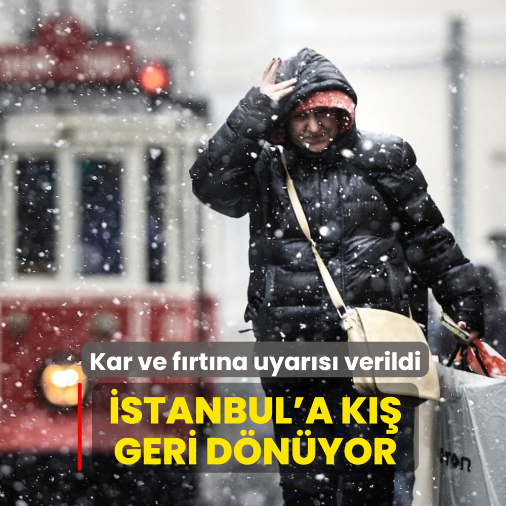 �stanbul'a k�� geri d�n�yor: Kar ve f�rt�na uyar�s� verildi