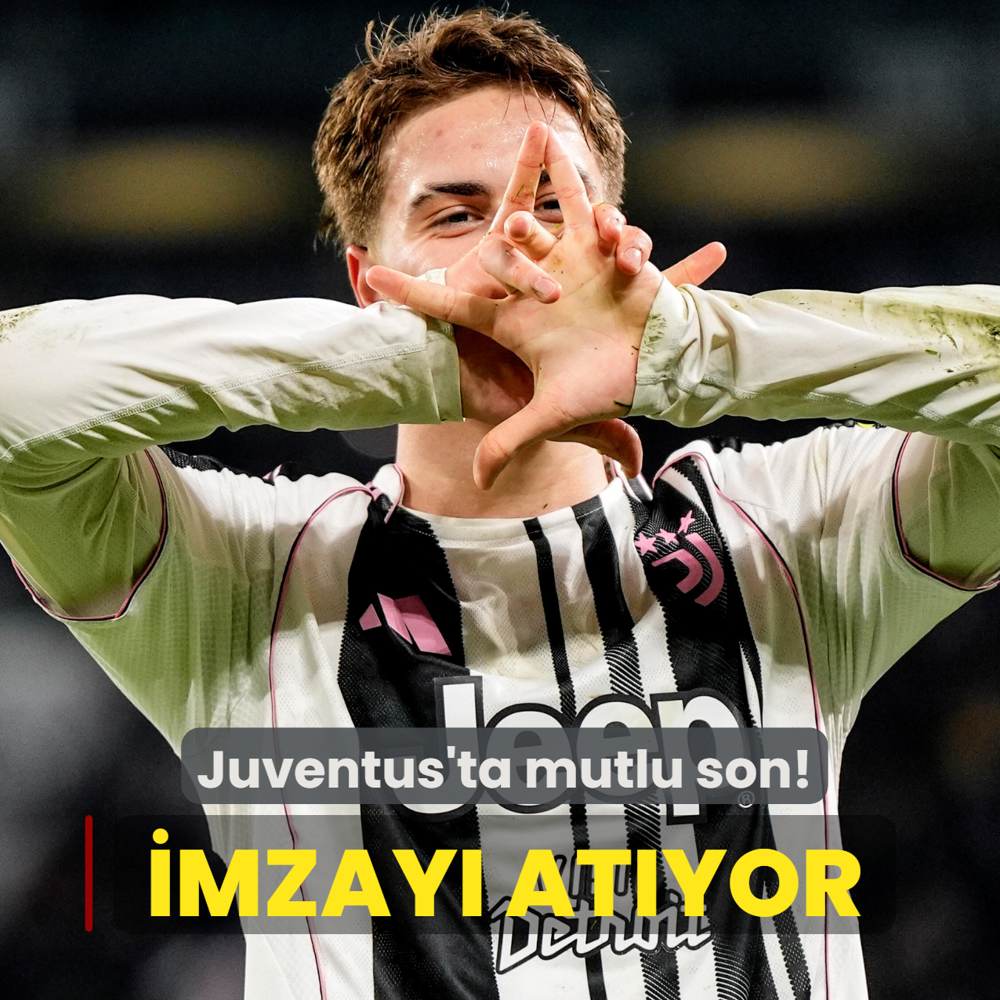 Juventus'ta mutlu son! Kenan Y�ld�z imzay� at�yor