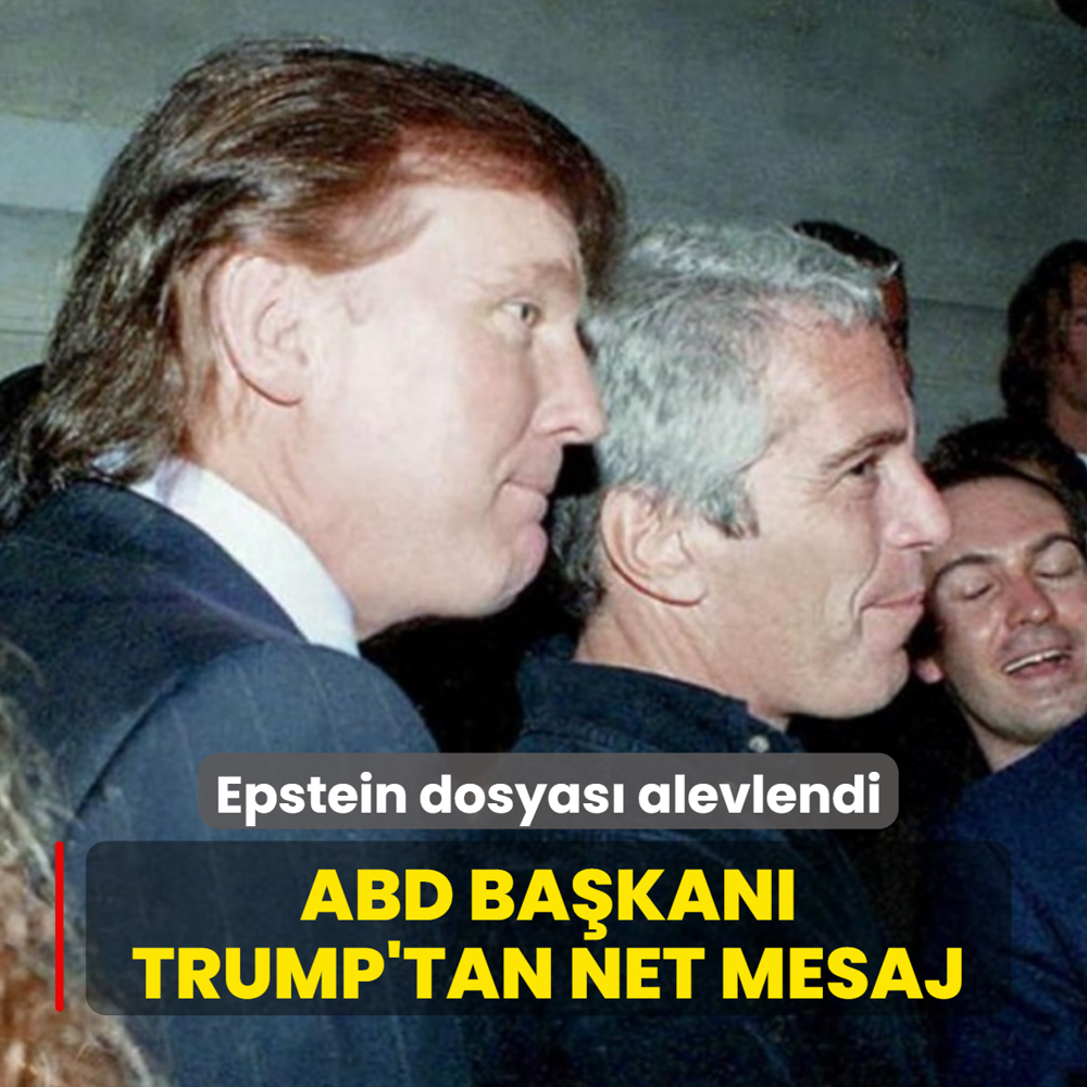 Epstein dosyas� alevlendi! Trump'tan net mesaj