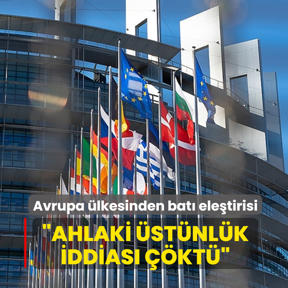 Avrupa �lkesinden bat� ele�tirisi... �Ahlaki �st�nl�k iddias� ��kt��