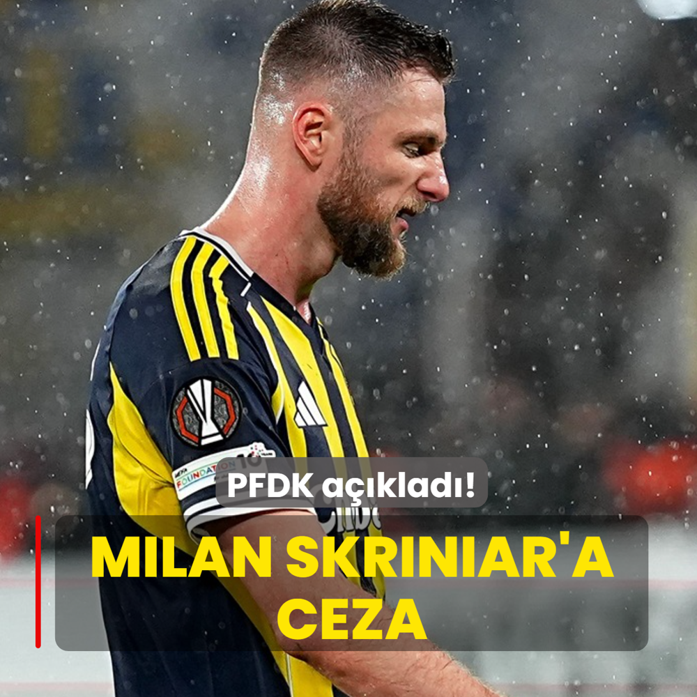 PFDK a��klad�! Milan Skriniar'a ceza