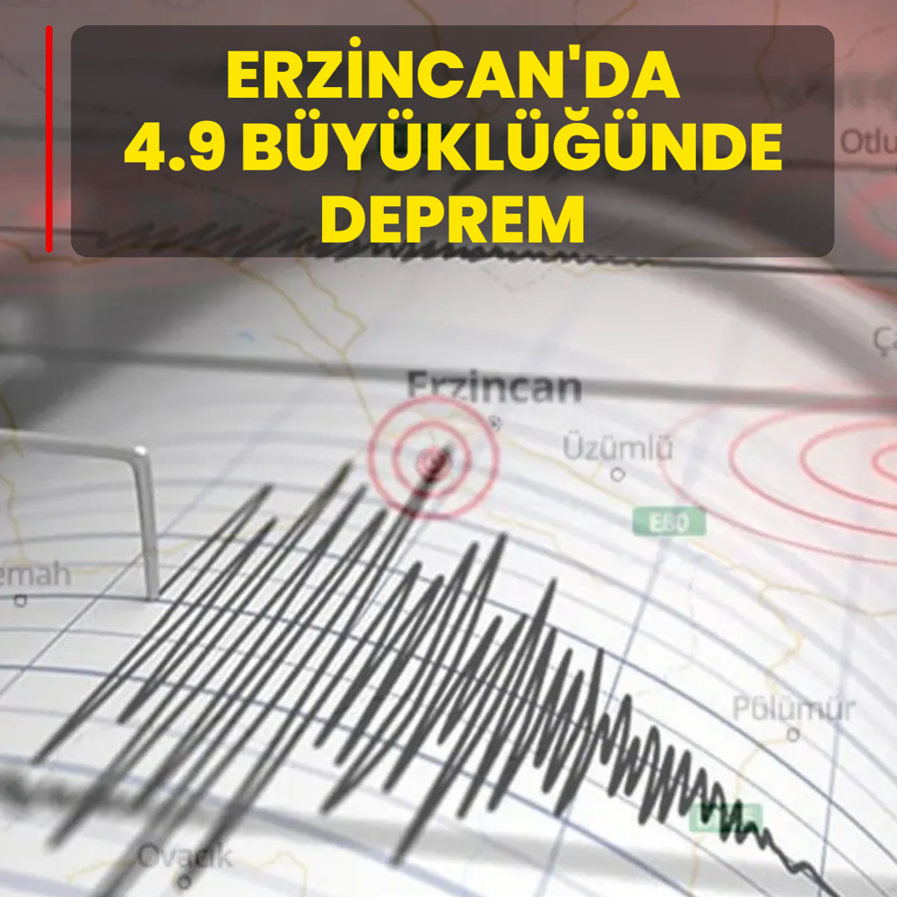Erzincan'da 4.9 b�y�kl���nde deprem