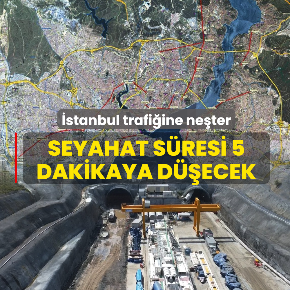 Seyahat s�resi 5 dakikaya d��ecek! �stanbul trafi�ine ne�ter