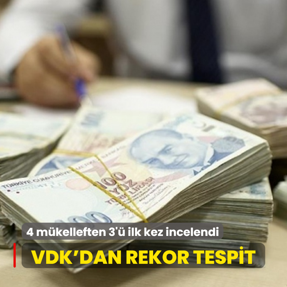 VDK'dan rekor tespit: 4 m�kelleften 3'� ilk kez incelendi