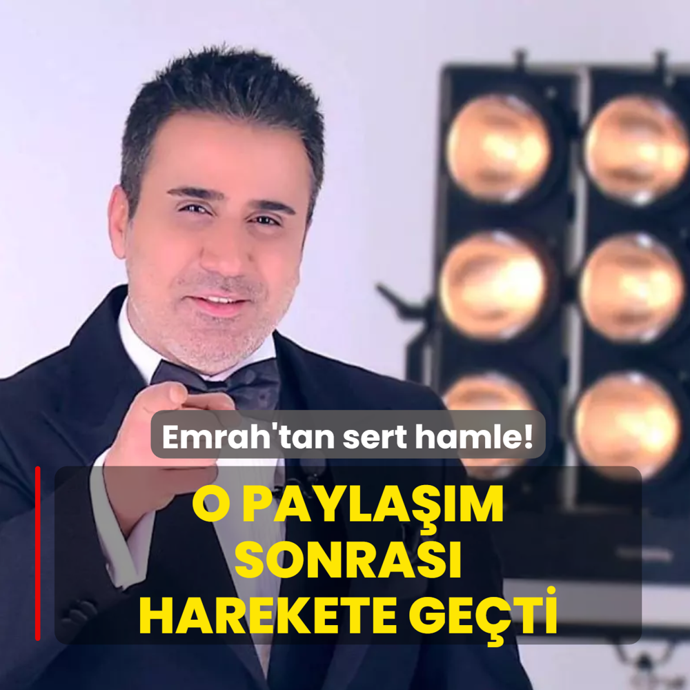 Emrah'tan sert hamle! �ocuklar�yla ilgili �irkin payla��m sonras�, harekete ge�ti