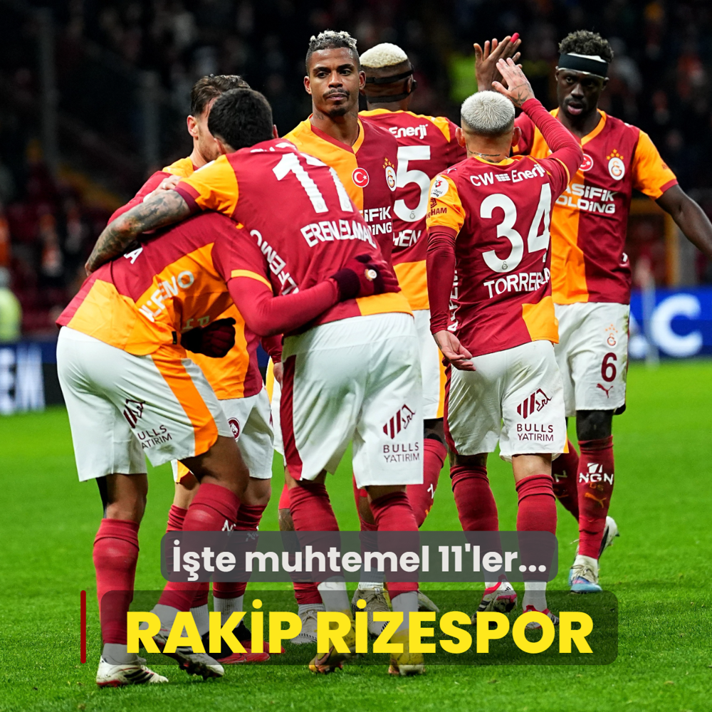 Galatasaray, Rize deplasman�nda! ��te muhtemel 11'ler...