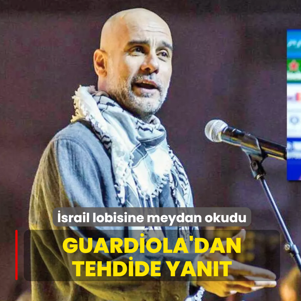 Guardiola'dan tehdide yan�t: Tarafs�z de�il Filistinliyim