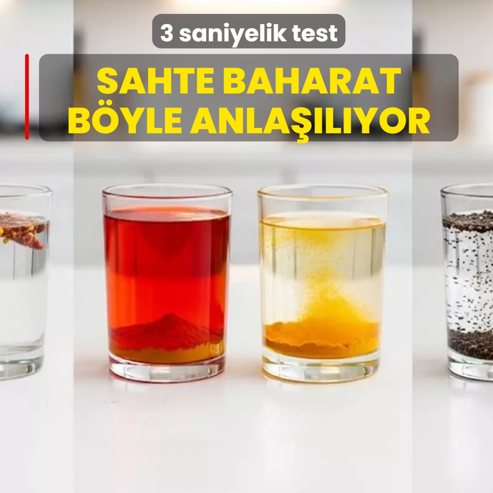 Sahte baharat� anlamak i�in 3 saniyelik test: Evde hemen deneyin!