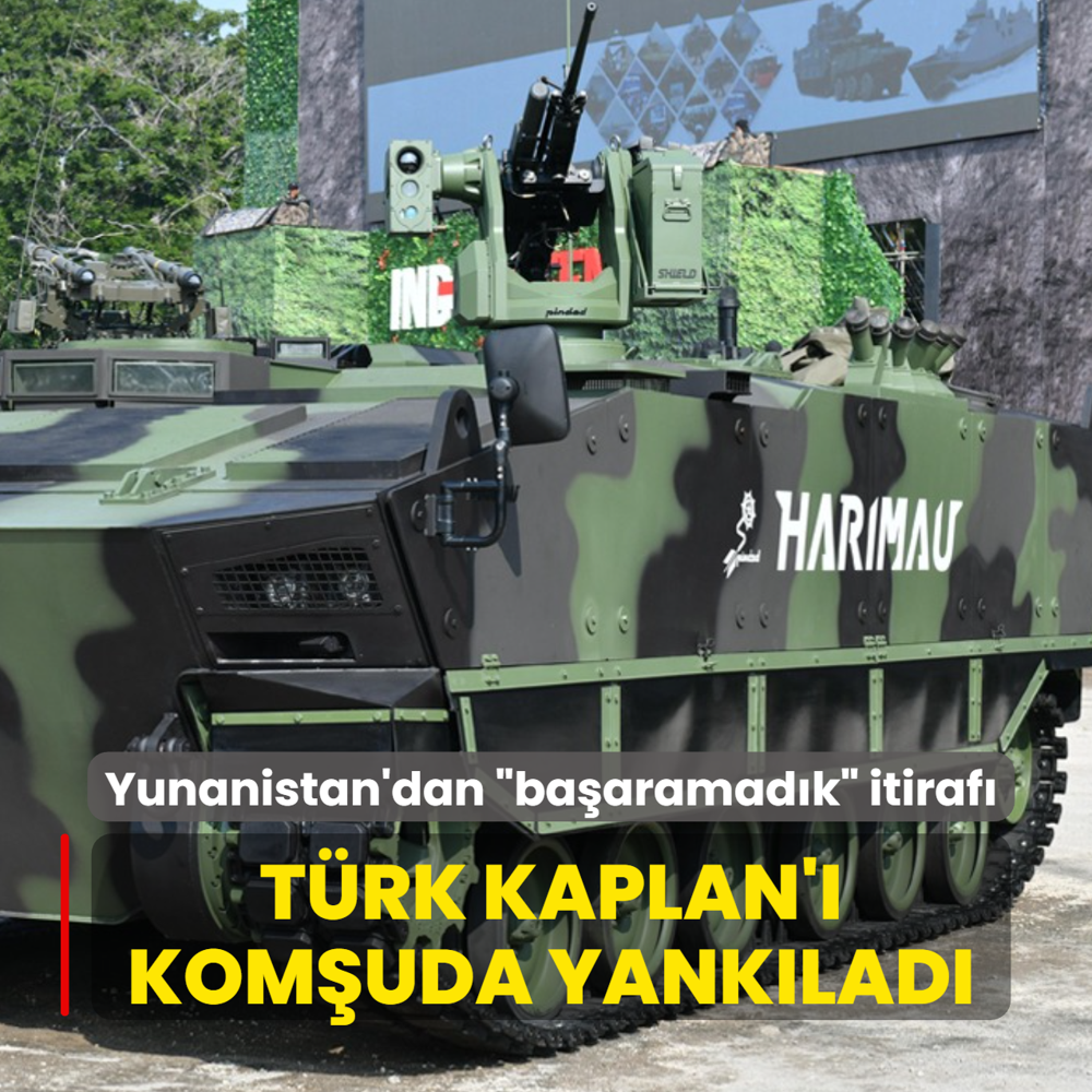 Yunanistan'dan �ba�aramad�k� itiraf�... T�rk KAPLAN'� kom�uda yank�lad�