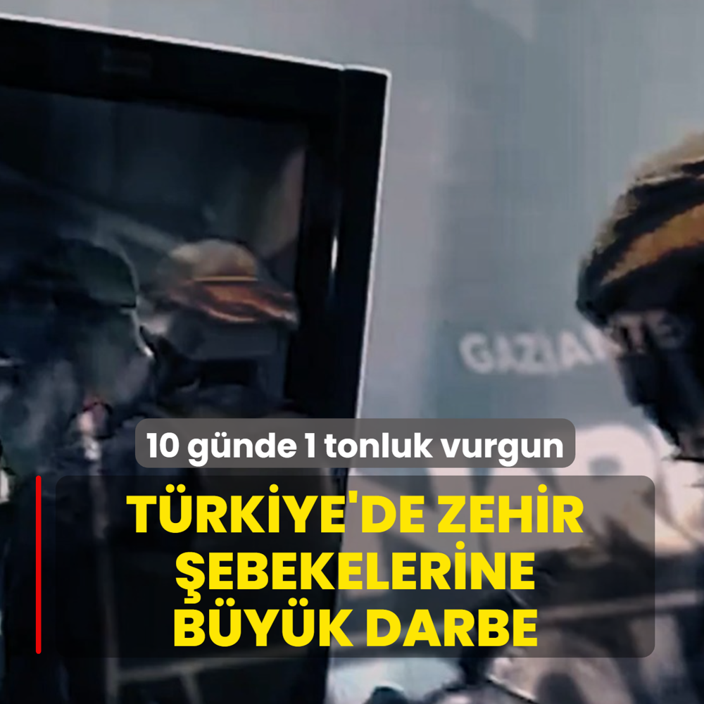 Uyu�turucu tacirlerine darbe: 10 g�nde 1 tonluk vurgun