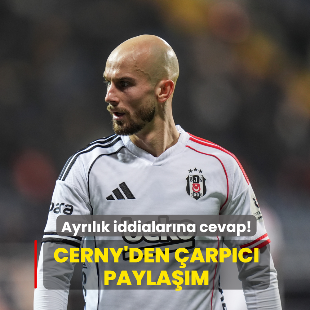Ayr�l�k iddialar�na cevap! Vaclav Cerny'den �arp�c� payla��m