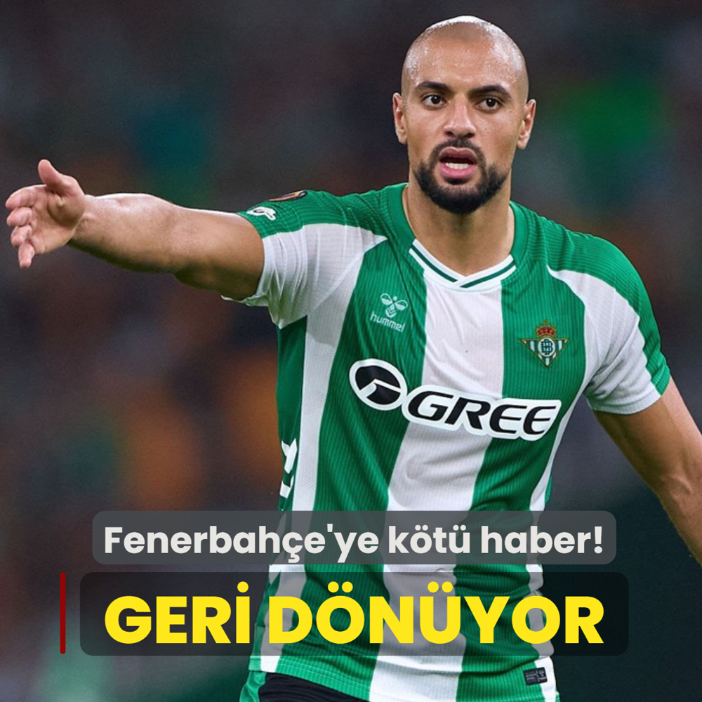 Fenerbah�e'ye k�t� haber! Sofyan Amrabat geri d�n�yor