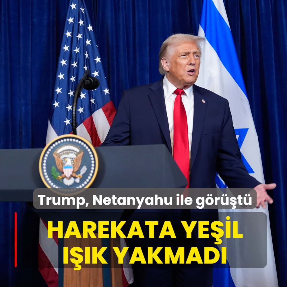 Ana g�ndem �ran ve Gazze! Trump ve Netanyahu g�r��mesi 3 saat s�rd�