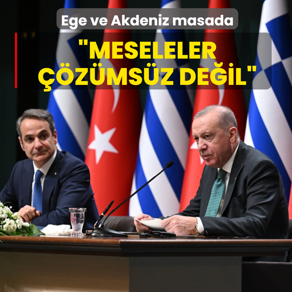 Ba�bakan Mi�otakis Ankara'da! Ba�kan Erdo�an: Ege sorunu iyi niyetle ��z�lebilir