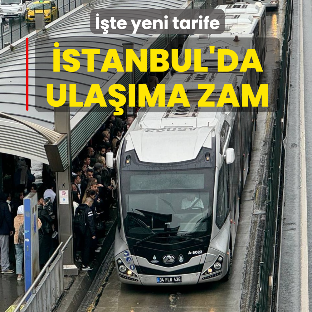 �stanbul'da toplu ta��maya y�zde 20 zam yap�ld�