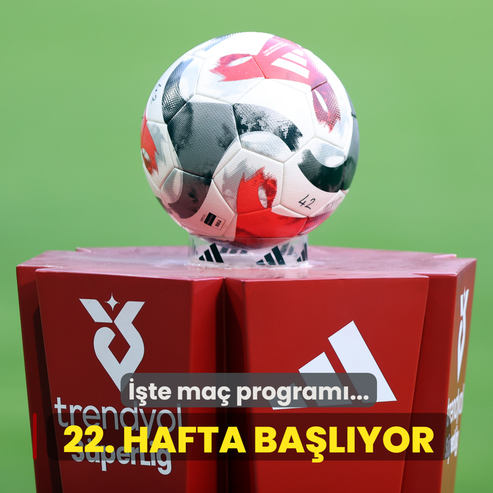S�per Lig'de 22. hafta ba�l�yor! ��te ma� program�...