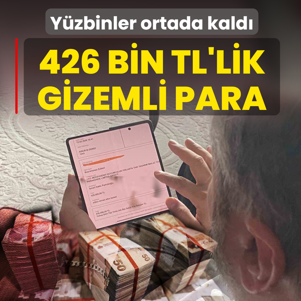 426 bin TL'lik gizemli para! Y�zbinler ortada kald�