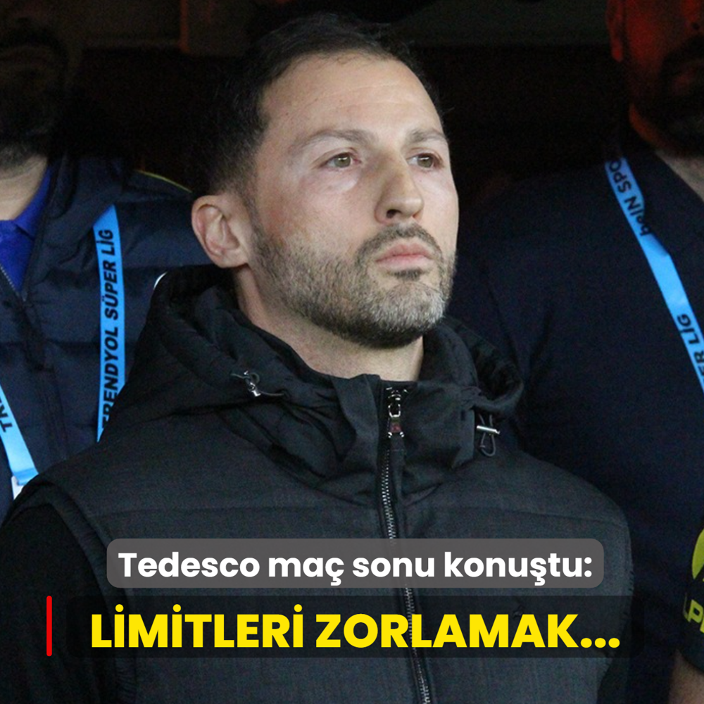 Domenico Tedesco ma� sonu konu�tu! �Limitleri zorlamak...�