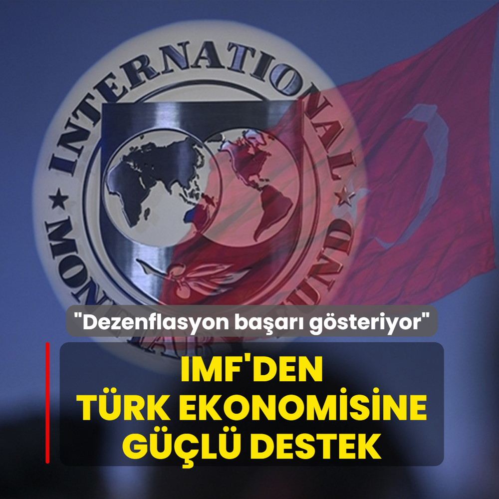 IMF'den T�rk ekonomisine g��l� destek �Dezenflasyon ba�ar� g�steriyor�