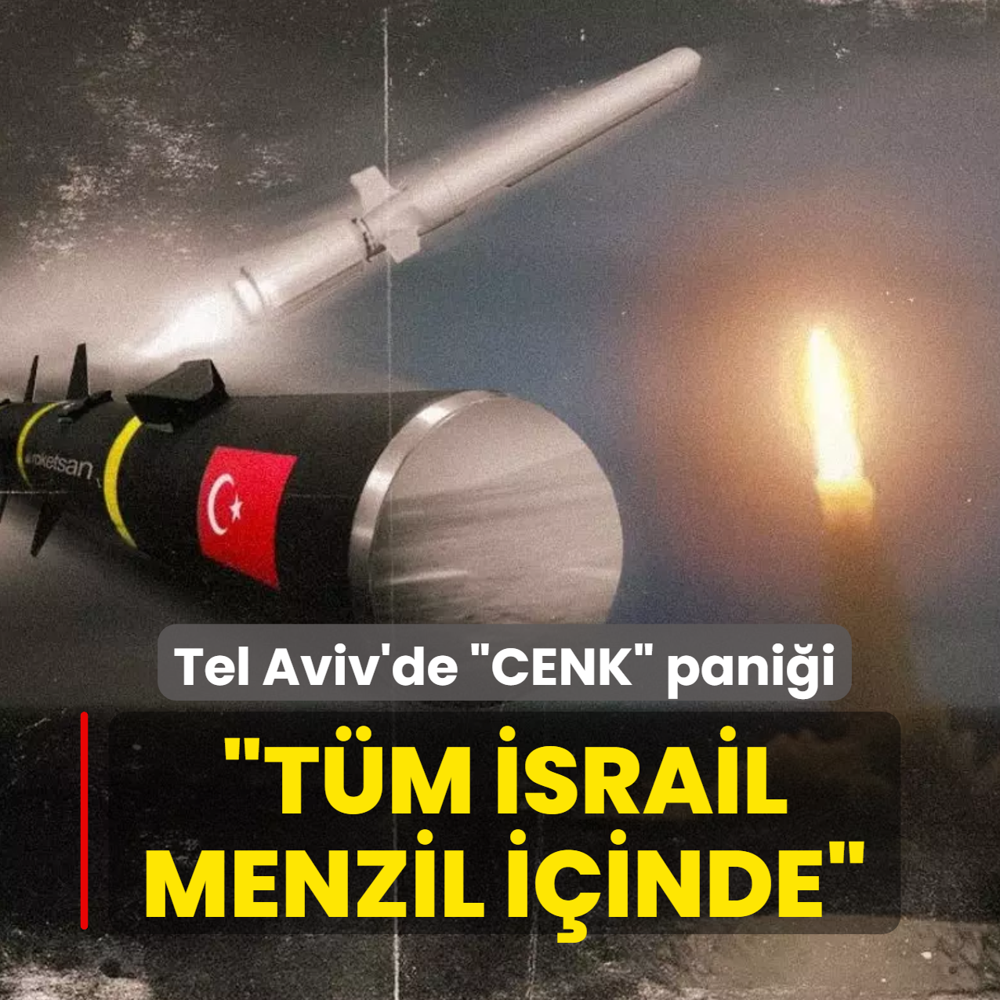 Tel Aviv'de �CENK� pani�i: T�m �srail menzil i�inde