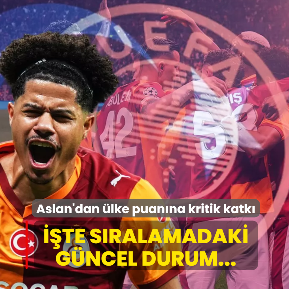 Galatasaray'dan UEFA �lke puan�na kritik katk�! ��te s�ralamadaki g�ncel durum...