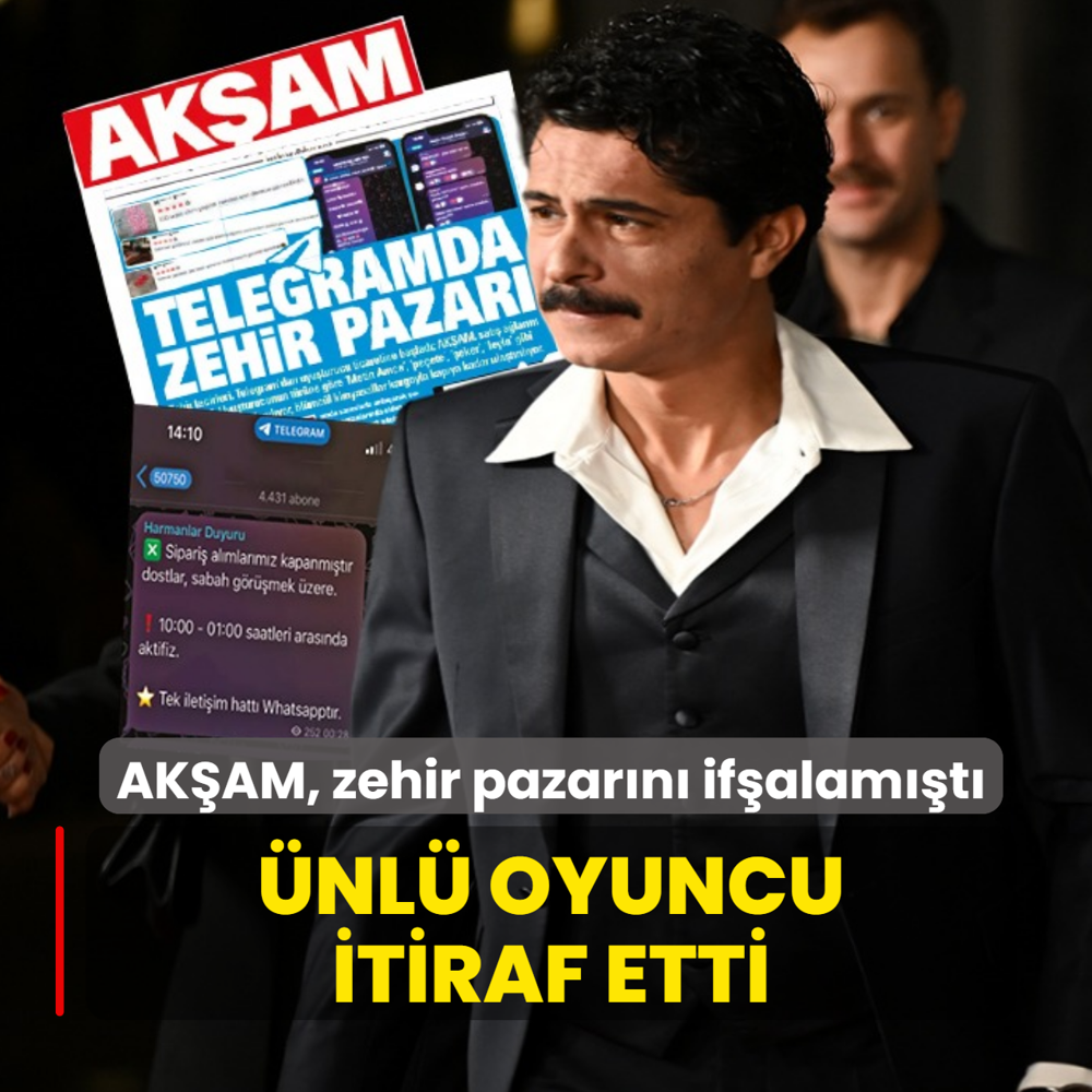 AK�AM, zehir pazar�n� if�alam��t�! �nl� oyuncu itiraf etti